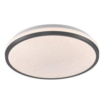 JUST LIGHT. 14293-18 - LED Prigušiva stropna svjetiljka KYLE LED/10W/230V pr. 28 cm crna