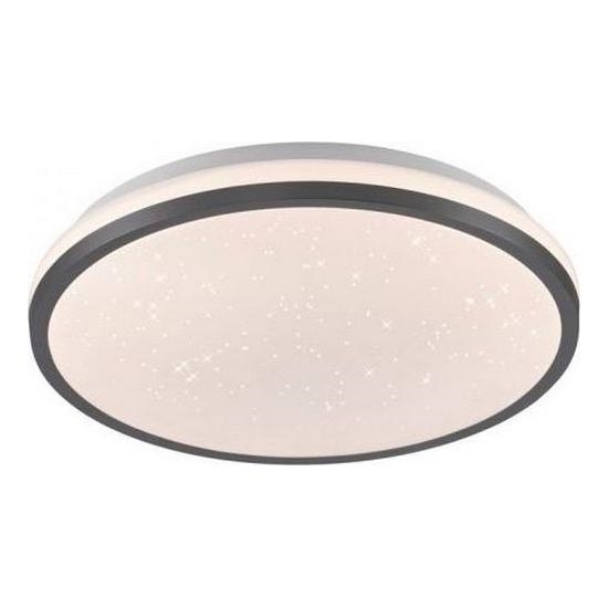 JUST LIGHT. 14293-18 - LED Prigušiva stropna svjetiljka KYLE LED/10W/230V pr. 28 cm crna