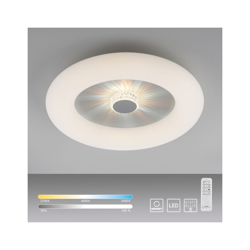JUST LIGHT. 14383-16 - LED Prigušiva stropna svjetiljka VERTIGO LED/26W/230V 2700-5000K bijela + daljinski upravljač