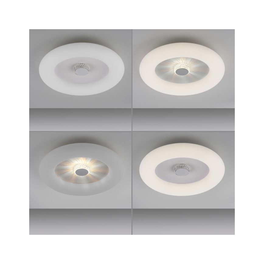 JUST LIGHT. 14383-16 - LED Prigušiva stropna svjetiljka VERTIGO LED/26W/230V 2700-5000K bijela + daljinski upravljač
