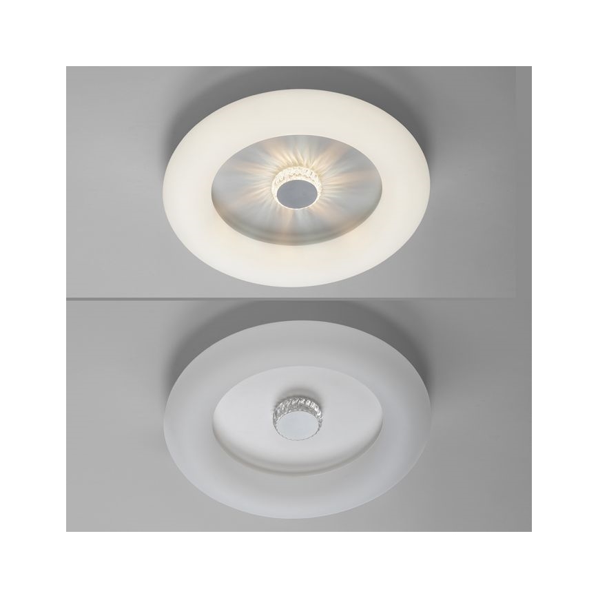 JUST LIGHT. 14383-16 - LED Prigušiva stropna svjetiljka VERTIGO LED/26W/230V 2700-5000K bijela + daljinski upravljač