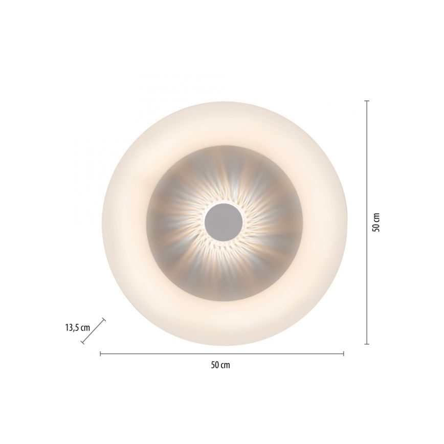 JUST LIGHT. 14383-16 - LED Prigušiva stropna svjetiljka VERTIGO LED/26W/230V 2700-5000K bijela + daljinski upravljač