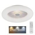 JUST LIGHT. 14383-16 - LED stropna svjetiljka s prigušivanjem VERTIGO LED/26W/230V 2700-5000K bijela + daljinski upravljač
