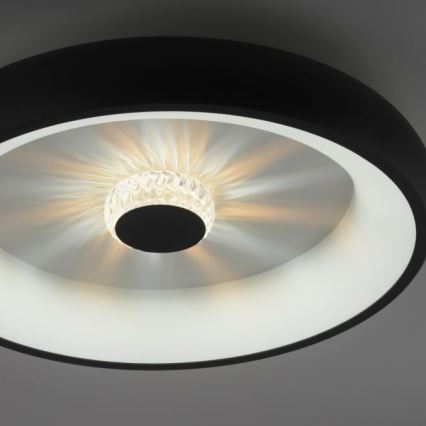 JUST LIGHT. 14384-18 - LED Prigušiva stropna svjetiljka VERTIGO LED/29W/230V 2700-5000K crna + daljinski upravljač