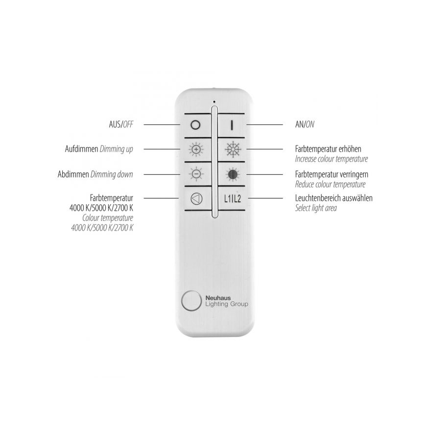 JUST LIGHT. 14384-18 - LED stropna svjetiljka s prigušivanjem VERTIGO LED/29W/230V 2700-5000K crna + daljinski upravljač