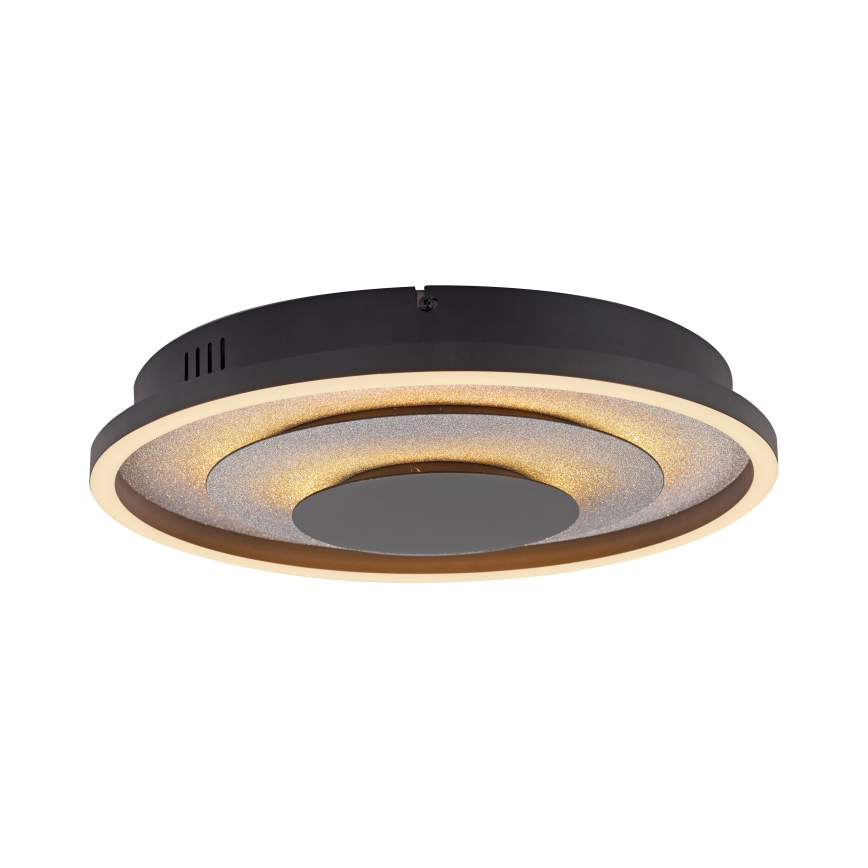 JUST LIGHT. 14409-21 - LED stropna svjetiljka GLITTY LED/22W/230V Ø 40 cm crna