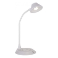 JUST LIGHT. 14414-16 - LED Dimerizabilna fleksibilna stona lampa s bežičnim punjenjem PUCKI LED/4,5W/230V bijela