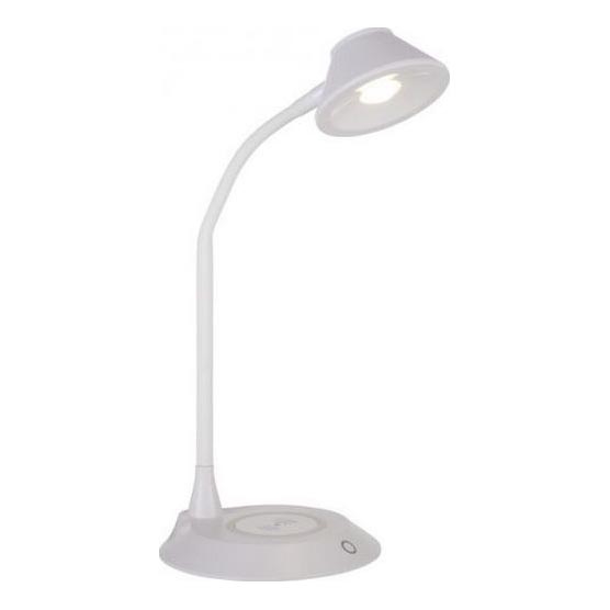 JUST LIGHT. 14414-16 - LED Dimerizabilna fleksibilna stona lampa s bežičnim punjenjem PUCKI LED/4,5W/230V bijela