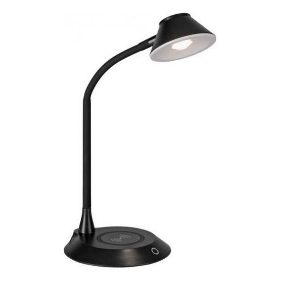 JUST LIGHT. 14414-18 - LED Dimmable fleksibilna dodirna stona lampa s bežičnim punjenjem PUCKI LED/4,5W/230V crna