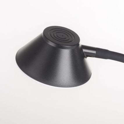 JUST LIGHT. 14414-18 - LED Dimmable fleksibilna dodirna stona lampa s bežičnim punjenjem PUCKI LED/4,5W/230V crna