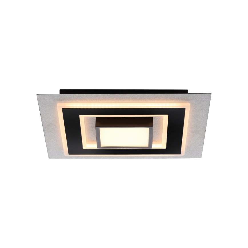 JUST LIGHT. 14439-21 - LED stropno svjetlo CICHIO LED/18,5W/230V + LED/9W 40x40 cm crna