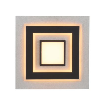 JUST LIGHT. 14439-21 - LED stropno svjetlo CICHIO LED/18,5W/230V + LED/9W 40x40 cm crna