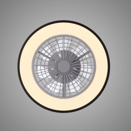JUST LIGHT. 14447-18 - LED RGBW Prigušivi stropni ventilator sa svjetlom LENO LED/44W/230V 3000-6500K pr. 48,6 cm bijela + daljinski upravljač