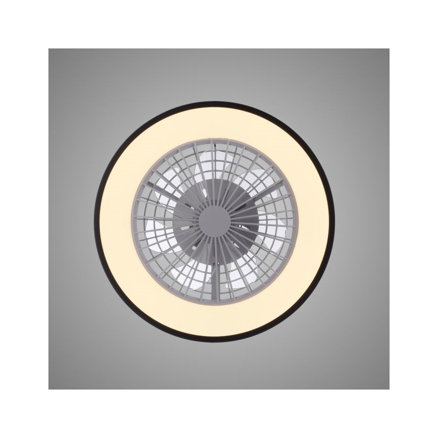 JUST LIGHT. 14447-18 - LED RGBW Prigušivi stropni ventilator sa svjetlom LENO LED/44W/230V 3000-6500K pr. 48,6 cm bijela + daljinski upravljač