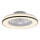 JUST LIGHT. 14447-18 - LED RGBW Prigušivi stropni ventilator sa svjetlom LENO LED/44W/230V 3000-6500K pr. 48,6 cm bijela + daljinski upravljač