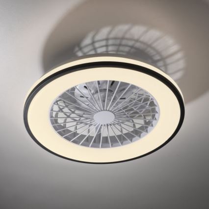 JUST LIGHT. 14447-18 - LED RGBW stropni ventilator s prigušivanjem i svjetlom LENO LED/44W/230V 3000-6500K promjer 48,6 cm bijela + daljinski upravljač