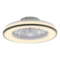 JUST LIGHT. 14447-18 - LED RGBW stropni ventilator sa svjetlom s mogućnošću prigušivanja LENO LED/44W/230V 3000-6500K Ø 48,6 cm bijela + daljinski upravljač