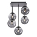 JUST LIGHT. 14602-18 - Viseći luster WIDOW 5xE14/25W/230V crna