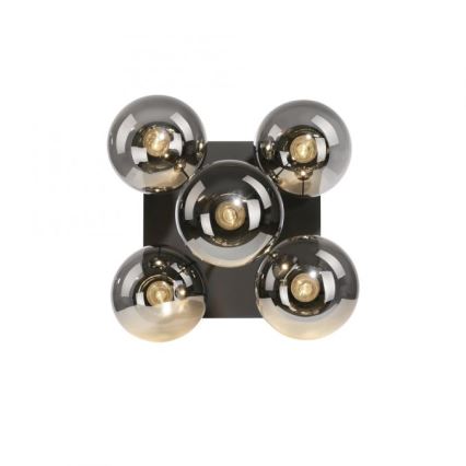 JUST LIGHT. 14602-18 - Viseći luster WIDOW 5xE14/25W/230V crna