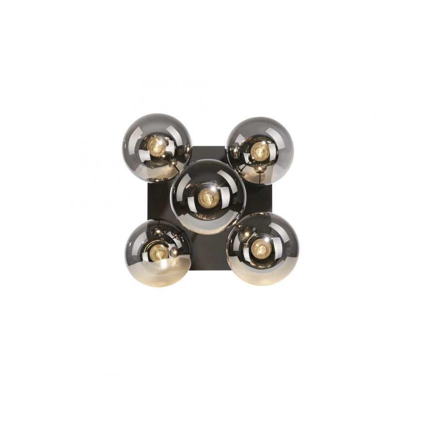 JUST LIGHT. 14602-18 - Viseći luster WIDOW 5xE14/25W/230V crna
