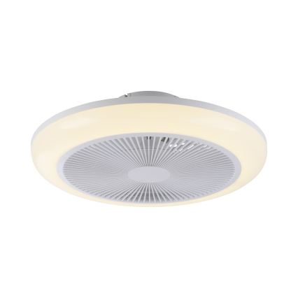 JUST LIGHT. 14623-16 - LED RGBW Prigušivi stropni ventilator sa svjetlom BRENDA LED/22W/230V 3000-6000K Ø 46 cm bijela + daljinski upravljač
