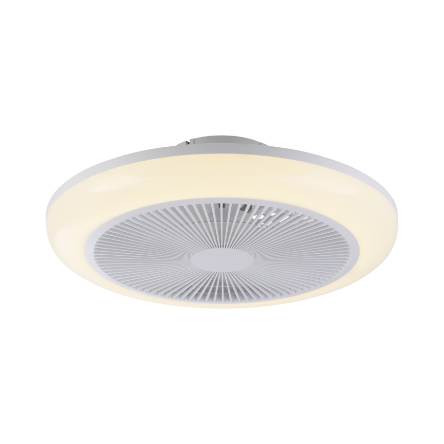 JUST LIGHT. 14623-16 - LED RGBW Prigušivi stropni ventilator sa svjetlom BRENDA LED/22W/230V 3000-6000K Ø 46 cm bijela + daljinski upravljač