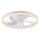 JUST LIGHT. 14624-16 - LED prigušivi stropni ventilator sa svjetlom RITA LED/22W/230V 3000-6000K Ø 50 cm bijela + daljinski upravljač