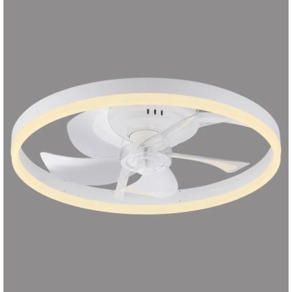 JUST LIGHT. 14624-16 - LED prigušivi stropni ventilator sa svjetlom RITA LED/22W/230V 3000-6000K Ø 50 cm bijela + daljinski upravljač