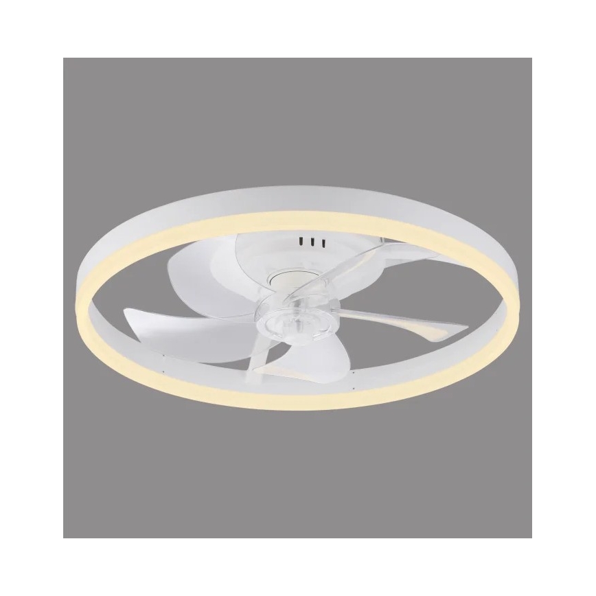 JUST LIGHT. 14624-16 - LED prigušivi stropni ventilator sa svjetlom RITA LED/22W/230V 3000-6000K Ø 50 cm bijela + daljinski upravljač