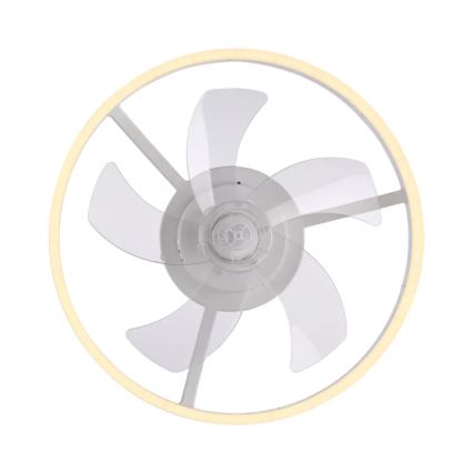 JUST LIGHT. 14624-16 - LED prigušivi stropni ventilator sa svjetlom RITA LED/22W/230V 3000-6000K Ø 50 cm bijela + daljinski upravljač