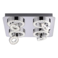 JUST LIGHT. 14662-17 - LED RGBW Dimmabilna ugradbena točkasta svjetiljka TIM LOLASMART 4xLED/5,9/230V 2700-5000K + daljinski upravljač