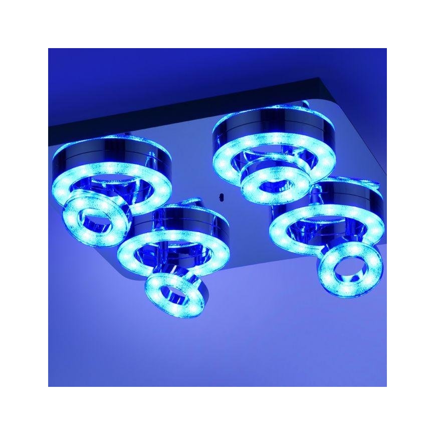 JUST LIGHT. 14662-17 - LED RGBW Prigušiva reflektorska svjetiljka TIM LOLASMART 4xLED/5,9/230V 2700-5000K + daljinski upravljač