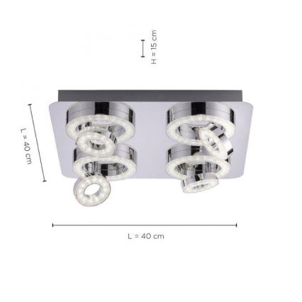 JUST LIGHT. 14662-17 - LED RGBW Prigušiva reflektorska svjetiljka TIM LOLASMART 4xLED/5,9/230V 2700-5000K + daljinski upravljač