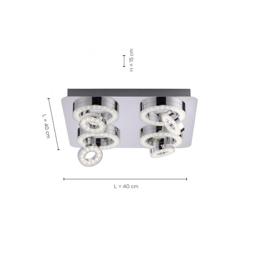 JUST LIGHT. 14662-17 - LED RGBW Prigušiva reflektorska svjetiljka TIM LOLASMART 4xLED/5,9/230V 2700-5000K + daljinski upravljač
