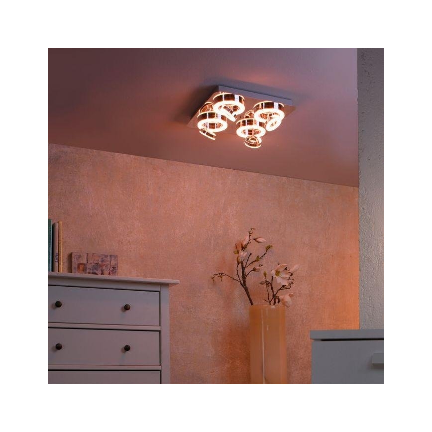 JUST LIGHT. 14662-17 - LED RGBW Dimmabilna ugradbena točkasta svjetiljka TIM LOLASMART 4xLED/5,9/230V 2700-5000K + daljinski upravljač