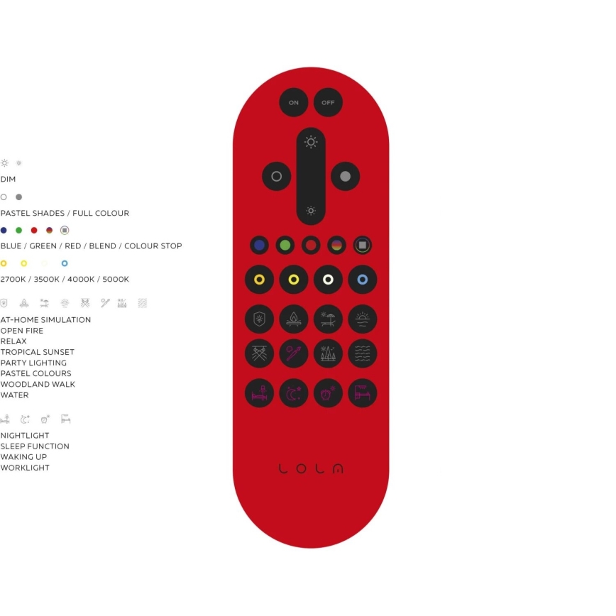 JUST LIGHT. 14681-16 - LED RGB prigušivačka za stropni panel LOLA FLAT LED/28W/230V 2700-5000K + daljinski upravljač