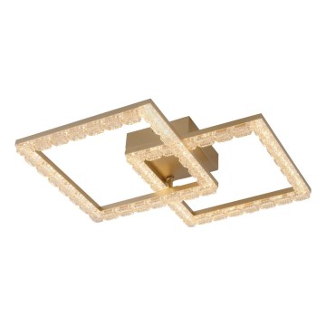JUST LIGHT. 14732-60 - LED stropna svjetiljka GLITRA LED/17,5W/230V 37,6x37,6 cm zlatna
