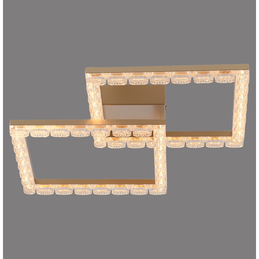 JUST LIGHT. 14732-60 - LED stropna svjetiljka GLITRA LED/17,5W/230V 37,6x37,6 cm zlatna