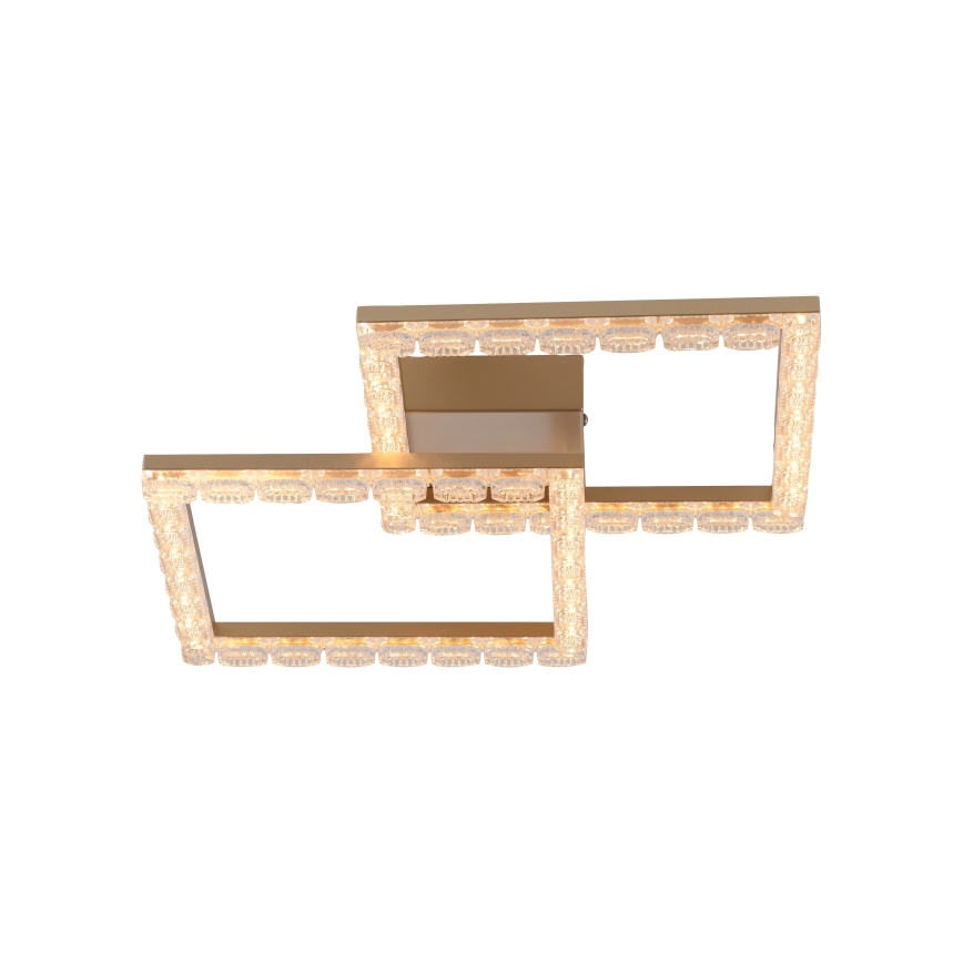 JUST LIGHT. 14732-60 - LED stropna svjetiljka GLITRA LED/17,5W/230V 37,6x37,6 cm zlatna