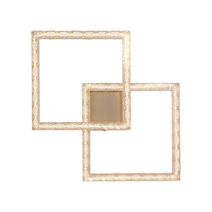 JUST LIGHT. 14732-60 - LED stropna svjetiljka GLITRA LED/17,5W/230V 37,6x37,6 cm zlatna