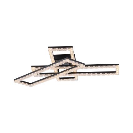 JUST LIGHT. 14733-18 - LED stropna svjetiljka GLITRA LED/35W/230V 57x72 cm crna