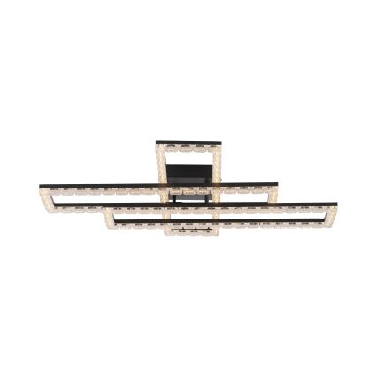 JUST LIGHT. 14733-18 - LED stropna svjetiljka GLITRA LED/35W/230V 57x72 cm crna