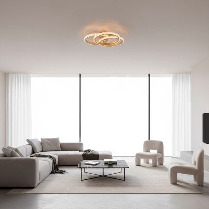 JUST LIGHT. 14734-60 - LED stropna svjetiljka GLITRA LED/37W/230V Ø 50 cm zlatna
