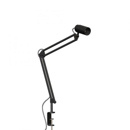 JUST LIGHT. 14773-18 - Stolna lampa s kvačicom TURN ME 1xE27/60W/230V crna