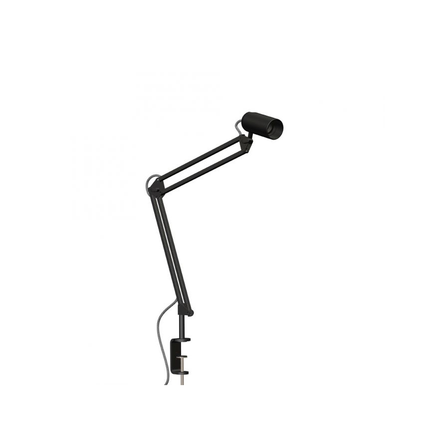 JUST LIGHT. 14773-18 - Stolna lampa s kvačicom TURN ME 1xE27/60W/230V crna