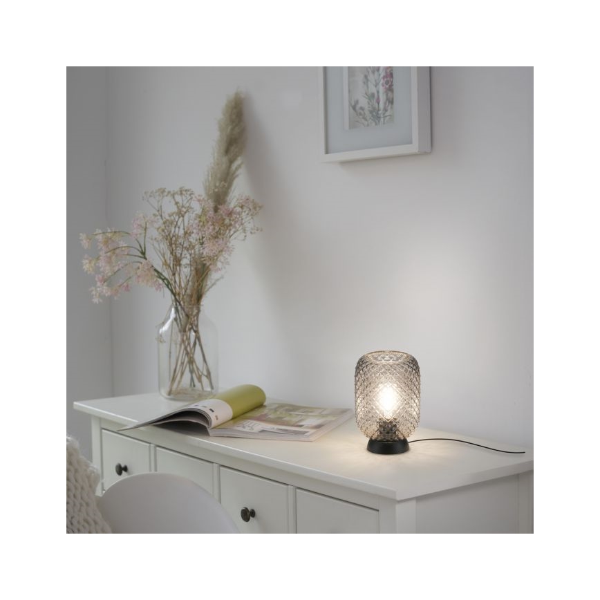 JUST LIGHT. 14906-18 - Stolna lampa REISHI 1xE27/40W/230V crna