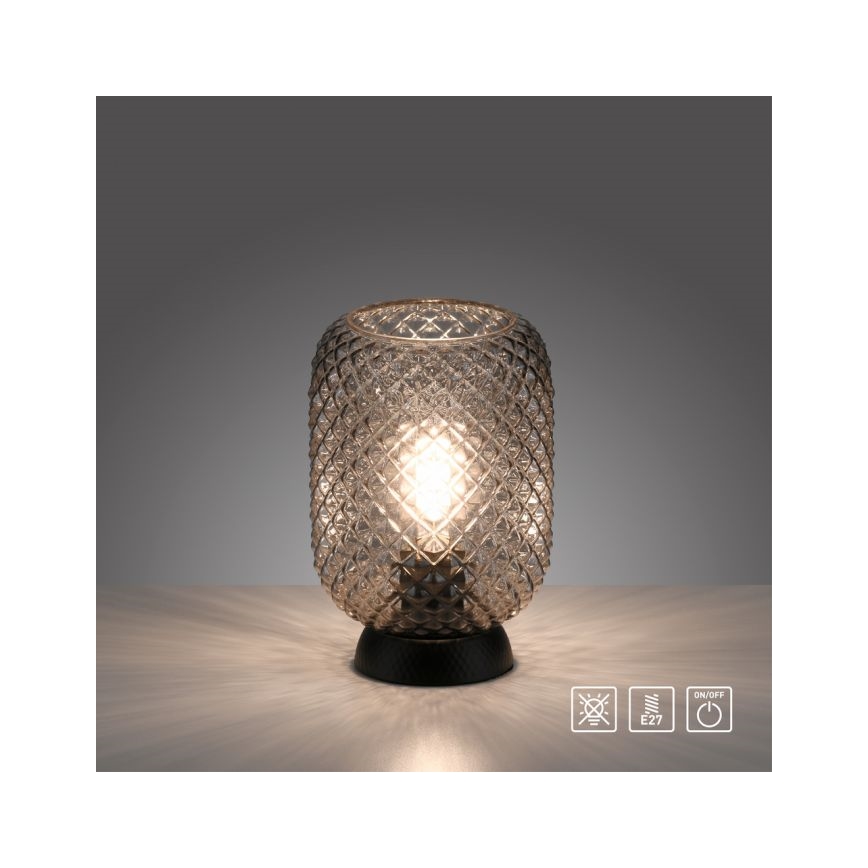 JUST LIGHT. 14906-18 - Stolna lampa REISHI 1xE27/40W/230V crna
