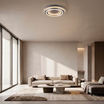 JUST LIGHT. 15089-21 - LED stropno svjetlo CICHIO LED/36W/230V promjer 40 cm matni krom