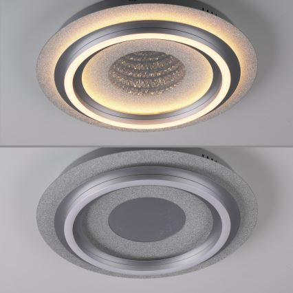 JUST LIGHT. 15089-21 - LED stropno svjetlo CICHIO LED/36W/230V promjer 40 cm matni krom
