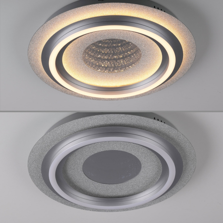 JUST LIGHT. 15089-21 - LED stropno svjetlo CICHIO LED/36W/230V promjer 40 cm matni krom